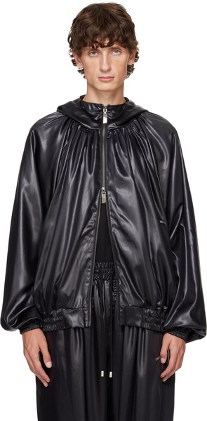 Black Product. 20 Faux-Leather Jacket