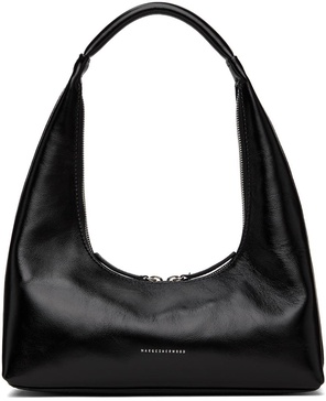 Black Integrated Strap Shoulder Bag