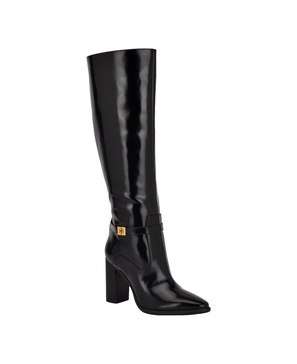 Women's Lendy Buckle Strap G-Logo High Knee Boots