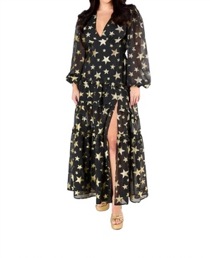 zodiac maxi dress in super nova