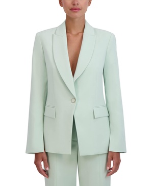 BCBGMAXAZRIA Women's V Neck Blazer with Pockets