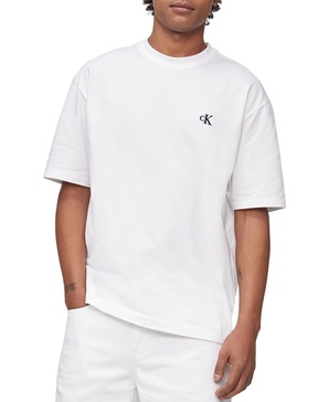 Calvin Klein Men's Relaxed Fit Monogram Logo Crewneck T-Shirt