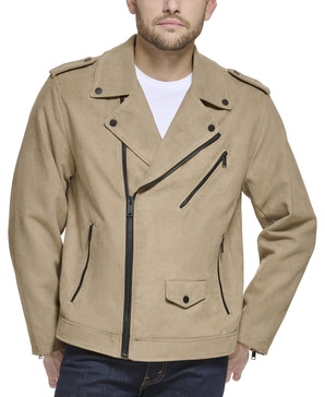 DKNY Men's Modern Motorcycle Jacket