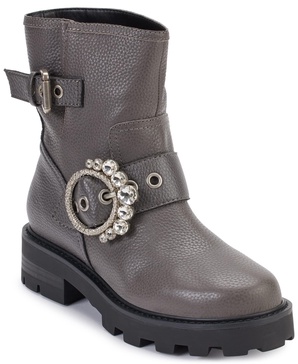 marceau  womens leather embellished ankle boots