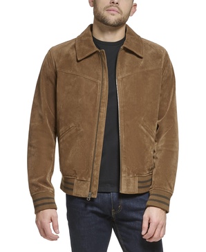 Levi's Men's Faux Suede Varsity Bomber Jacket