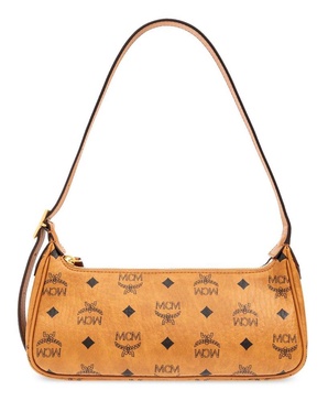 MCM Aren All-Over Logo Printed Small Shoulder Bag