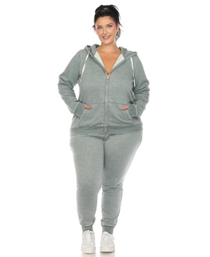 Plus Size Burnout Jogger Set