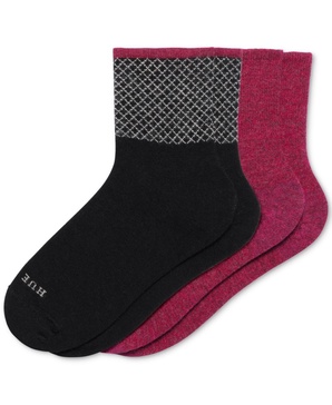 Women's Wool-Blend Mini Crew Socks, 2-Pack