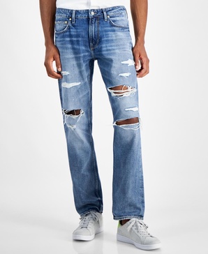 Men's Mateo Straight-Leg Destroyed Jeans