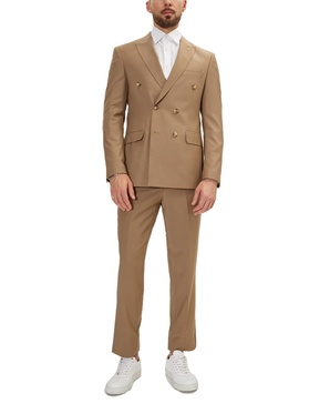 Men's Modern Double Breasted, 2-Piece Suit Set