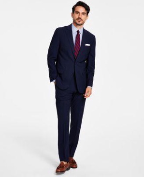 Men's Classic-Fit Stretch Wool Blend Suit Separates