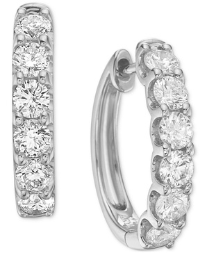 Diamond Small Hoop Earrings (1 ct. t.w.)