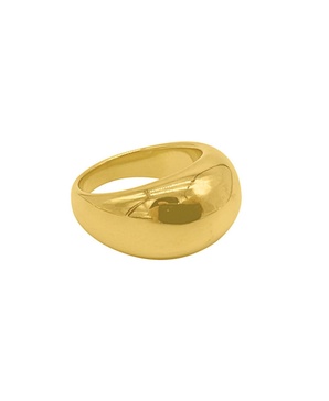 14K Gold Plated Dome Ring