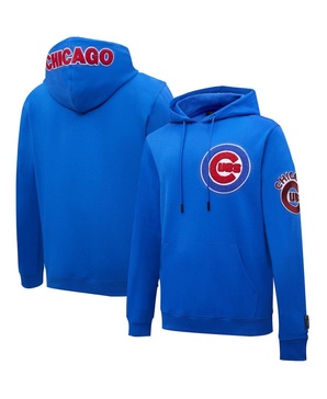 Men's Royal Chicago Cubs Logo Pullover Hoodie