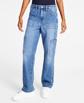 Women's High Rise Utility Denim Jeans 