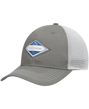 Men's Gray/White The Players Wolcott Snapback Hat