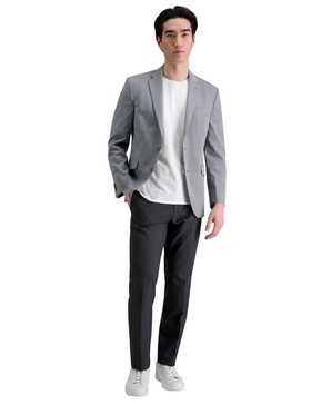 Men's Modern-Fit Micro-Check Dress Pants