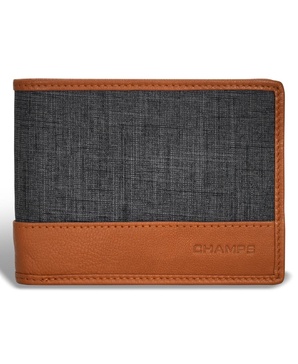 Men's Denim Collection Leather Top Wing Wallet