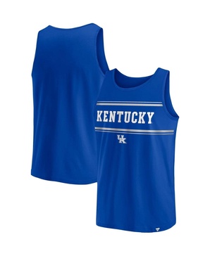 Men's Royal Kentucky Wildcats Stripe Block Tank Top