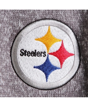 Men's Charcoal Pittsburgh Steelers Fortune Quarter-Zip Pullover Jacket