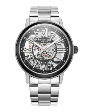 Men's Automatic Silver-Tone Stainless Steel Bracelet Watch 43mm