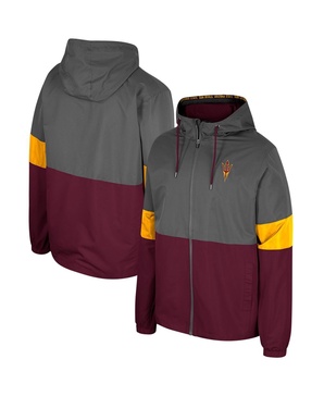 Men's Charcoal Arizona State Sun Devils Miles Full-Zip Hoodie Jacket