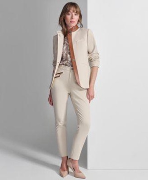 Women's Riding Jacket, Peplum Blouse & Ankle Pants