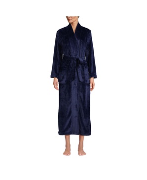 Women's Cozy Plush Long Wrap Robe