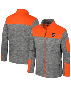 Men's Gray/Orange Syracuse Orange Guard Full-Zip Jacket