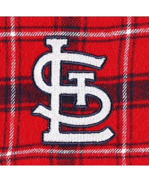 Men's Red, Navy St. Louis Cardinals Ledger Flannel Boxers