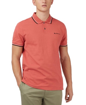 Men's Signature Tipped Short-Sleeve Polo Shirt