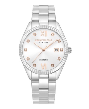 Women's Quartz Silver-Tone Stainless Steel Watch 36mm