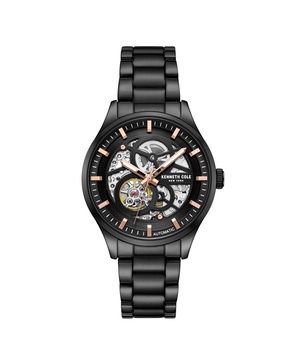 Men's Automatic Black Stainless Steel Watch 42MM