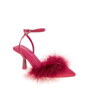 Women's Iliana Ankle Strap Feather Detail Pumps