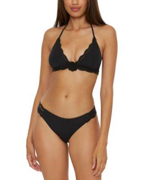 Women's Colette Crochet-Trim Bikini Top & Bikini Bottoms 