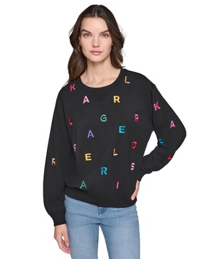 Women's Embroidered Crewneck Sweatshirt