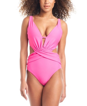 Women's Draped Monokini Swimsuit, Created for Macy's