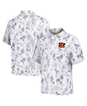 Men's Gray Cincinnati Bengals Cabana Shores IslandZone Tri-Blend Polo