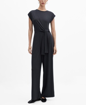 Women's Bow Long Jumpsuit