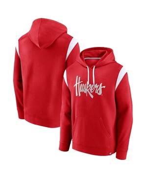 Men's Scarlet Nebraska Huskers Gym Rat Pullover Hoodie