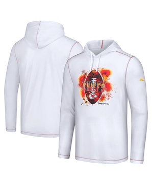 Men's White Kansas City Chiefs Graffiti Touchdown Pullover Hoodie