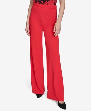 Women's Easy Mid-Rise Pull-On Wide-Leg Pants