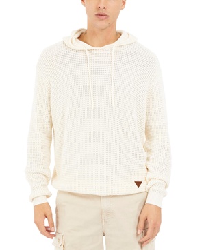 Men's Derik Textured Stitched Hooded Sweater 