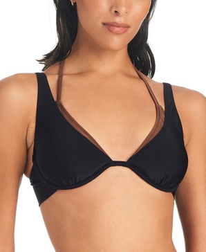 Women's Twice As Nice Double Layered Underwire Bikini Top