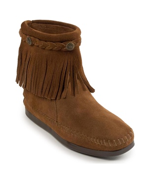 Women's Suede High Top Back Zip Boots