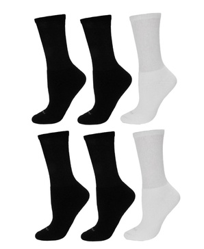 Men's Diabetic Full Cushion Quarter 6 Pair Pack Socks