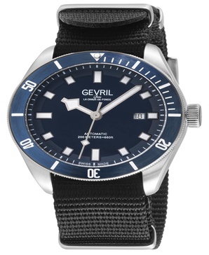 Men's Yorkville Black Nylon Watch 43mm