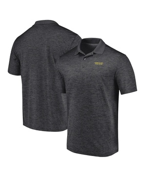 Men's Heather Charcoal Oregon Ducks Primary Logo Polo Shirt