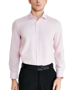 Men's Slim-Fit Solid Poplin Dress Shirt