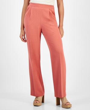 Women's High-Rise Wide-Leg Pants, Created for Macy's